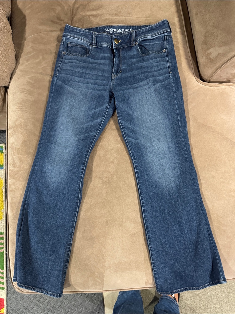 American Eagle Outfitters Blue kick boot Leg Jeans